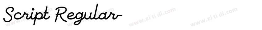 Script Regular字体转换 Script Regular字体转换